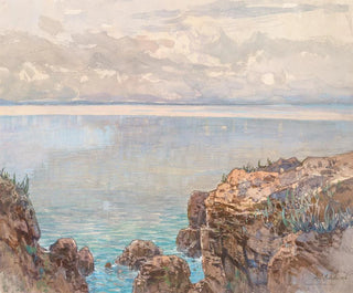 Côte rocheuse et mer calme - Fritz Lach — artwork view