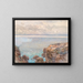 Côte rocheuse et mer calme - Fritz Lach — framed artwork on a wall