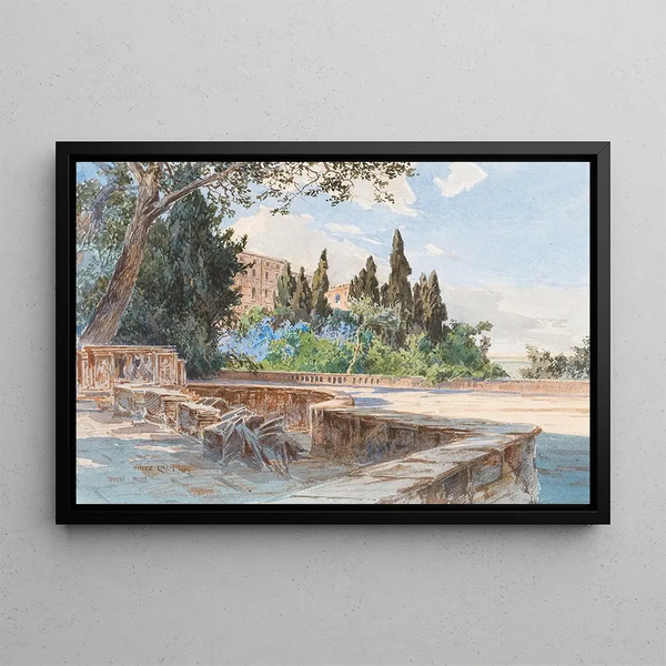 Tivoli, Rome - Fritz Lach — framed artwork on a wall