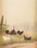 Chicken by the roadside - Fritz Lange — artwork view