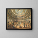 Interior of the German winter garden - Fritz Meyer — framed artwork on a wall