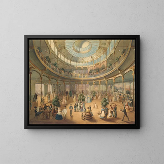 Interior of the German winter garden - Fritz Meyer — framed artwork on a wall