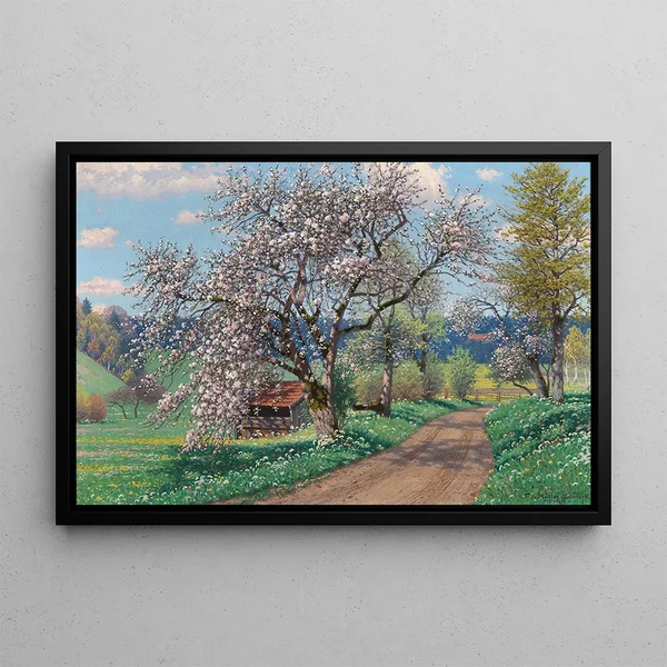 A Spring Day - Fritz Müller-Landeck — framed artwork on a wall