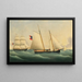 Capture de la Savannah par l'USS Perry - Fritz Müller — framed artwork on a wall