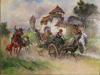 Les Cosaques pillent un château - Fritz Neumann — artwork view