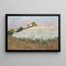 I Buckwheat Field Painting - Fritz Overbeck — framed artwork on a wall
