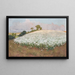 Field of buckwheat I - Fritz Overbeck — framed artwork on a wall
