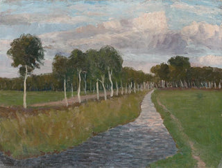 Evening at the Moor Canal II - Fritz Overbeck — artwork view