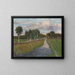 Evening at the Moor Canal II - Fritz Overbeck — framed artwork on a wall