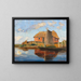 Hamehtte with Torfkahn - Fritz Overbeck — framed artwork on a wall
