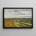 Canal de tourbière dans la plaine de Hamme - Fritz Overbeck — framed artwork on a wall