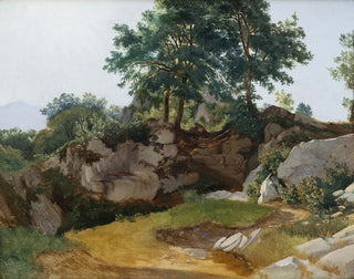 Mountain Landscape Painting of Italian Mountains - Fritz Petzholdt — artwork view