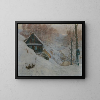 La vallée de Seebach près de Franzensbad - Fritz Pontini — framed artwork on a wall