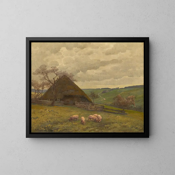 Dans le Hotzenwald - Fritz Reiss — framed artwork on a wall