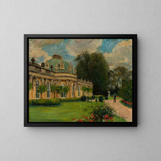 Palace of Sanssouci in Potsdam - Fritz Rhein — framed artwork on a wall