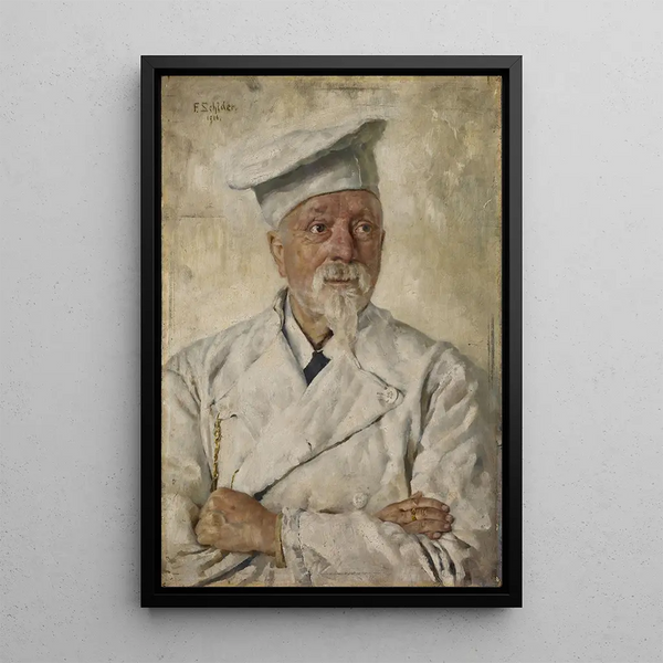 The Cook Siméon - Fritz Schider — framed artwork on a wall