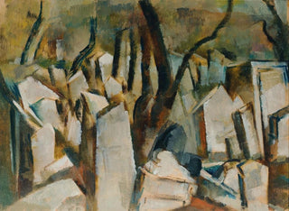 Jewish Cemetery in Prague - Fritz Schwarz-Waldegg — artwork view