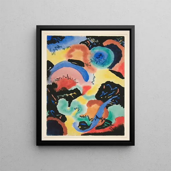 Forms - Fritz Stuckenberg — framed artwork on a wall