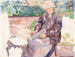 The artist's wife, painter Anna Syberg in the blacksmith's garden - Fritz Syberg — artwork view