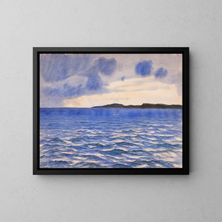 Head of a Marine Woman - Fritz Syberg — framed artwork on a wall