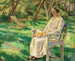 Summer Afternoon, Marie in the Garden - Fritz Syberg — artwork view