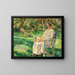 Summer Afternoon, Marie in the Garden - Fritz Syberg — framed artwork on a wall