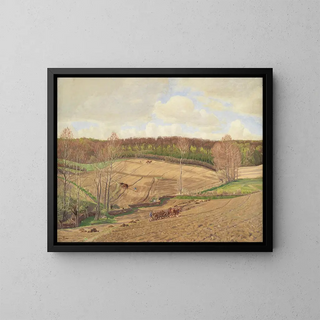 At Dawn of Time - Fritz Syberg — framed artwork on a wall