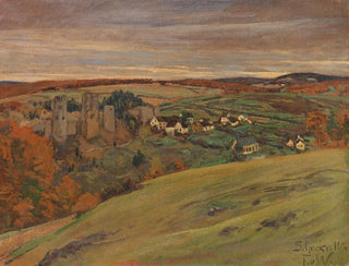 Ruins of Schnecken Castle in the Eifel - Fritz von Wille — artwork view