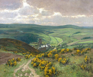 Fleurs de genêt dans l'Eifel - Fritz von Wille — artwork view