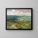 Fleurs de genêt dans l'Eifel - Fritz von Wille — framed artwork on a wall