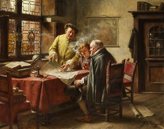 Dutch Merchants Painting - Fritz Wagner — artwork view