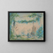 Italian landscape painting with a couple by the river - Fritz Wolff — framed artwork on a wall