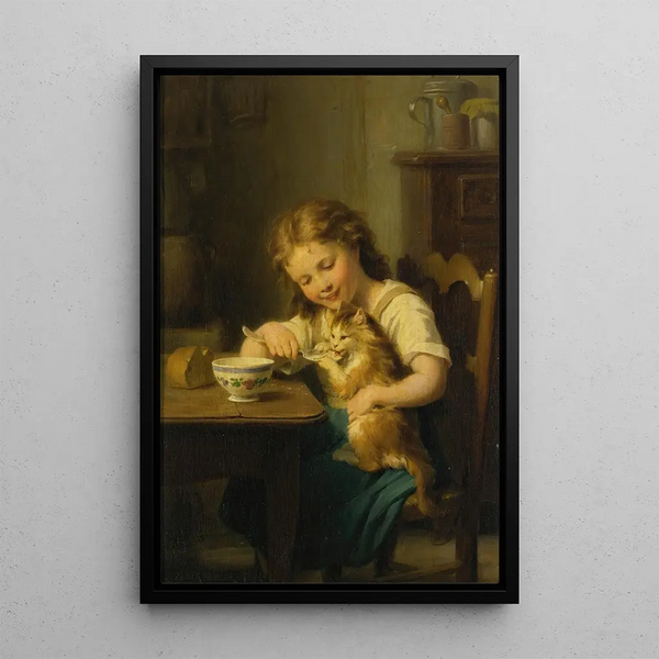 My Best Friend - Fritz Zuber-Bühler — framed artwork on a wall