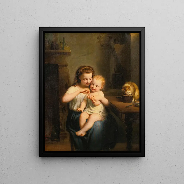 Make the spinning top turn - Fritz Zuber-Bühler — framed artwork on a wall