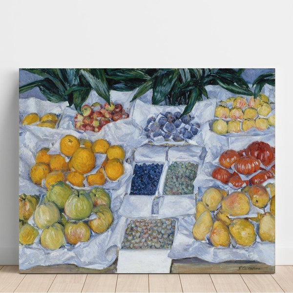 Reproduction of the painting of Fruits presented on a support - Gustave Caillebotte