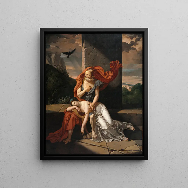 Oedipus at Colonus - Fulchran-Jean Harriet — framed artwork on a wall