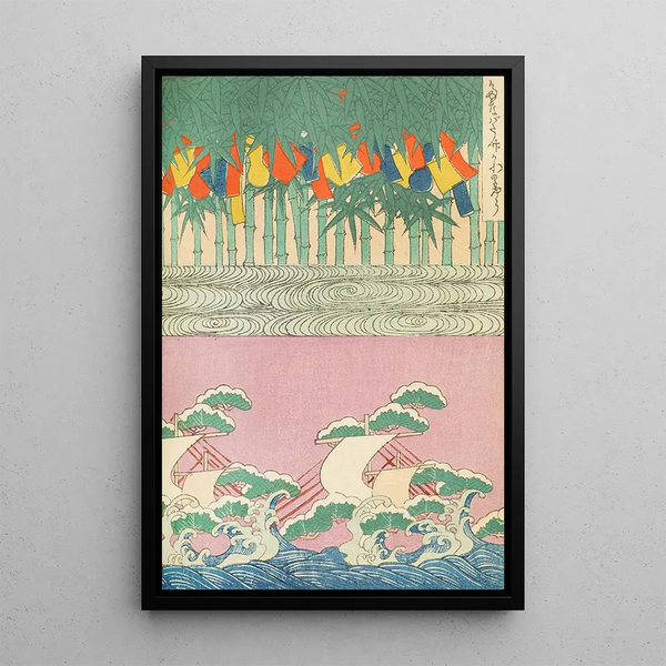 Bijutsukai Pl113 - Furuya Korin — framed artwork on a wall