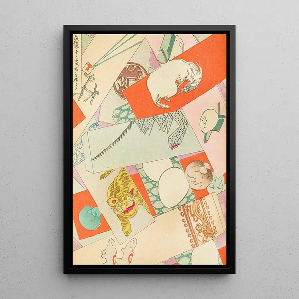 Bijutsukai Pl114 - Furuya Korin — framed artwork on a wall