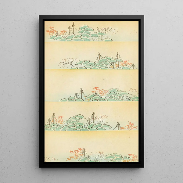 Bijutsukai Pl124 - Furuya Korin — framed artwork on a wall