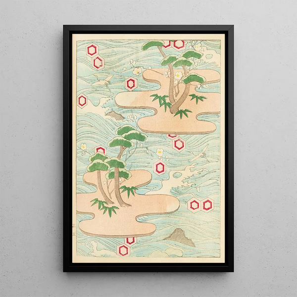 Bijutsukai Pl127 - Furuya Korin — framed artwork on a wall
