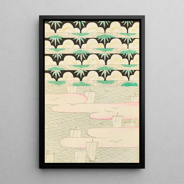 Bijutsukai Pl132 - Furuya Korin — framed artwork on a wall