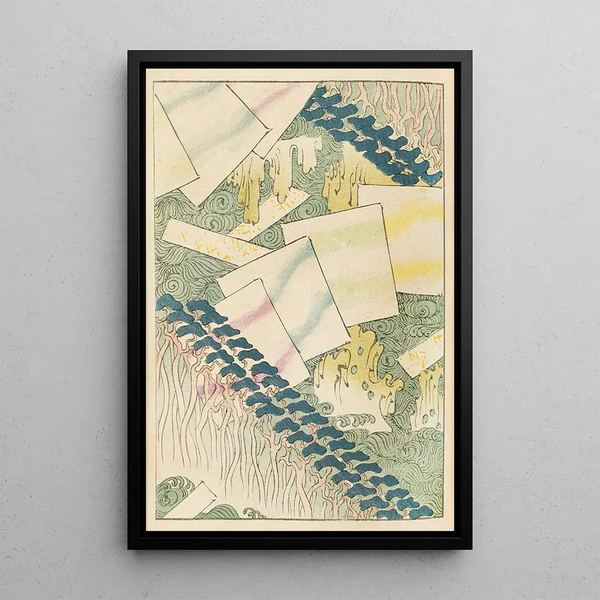 Bijutsukai Pl145 - Furuya Korin - Furuya Korin — framed artwork on a wall