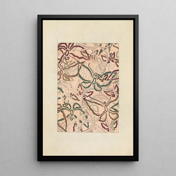 Bijutsukai Pl201 - Furuya Korin — framed artwork on a wall