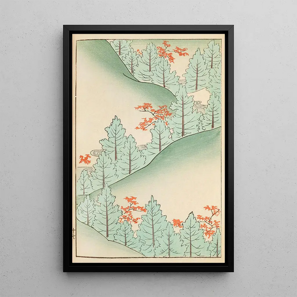 Bijutsukai Pl61 - Furuya Korin — framed artwork on a wall