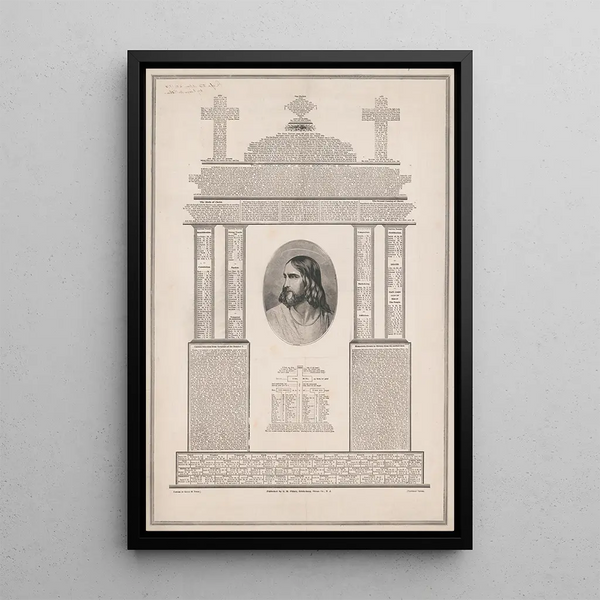 The Christian Temple - G. M. Pither — framed artwork on a wall