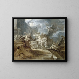 Allégorie de la ville de Paris - Gabriel-François Doyen — framed artwork on a wall