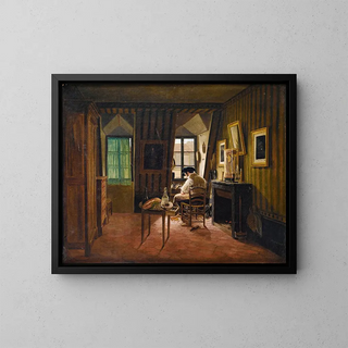 The shoemaker - Gabriel-Germain Joncherie — framed artwork on a wall