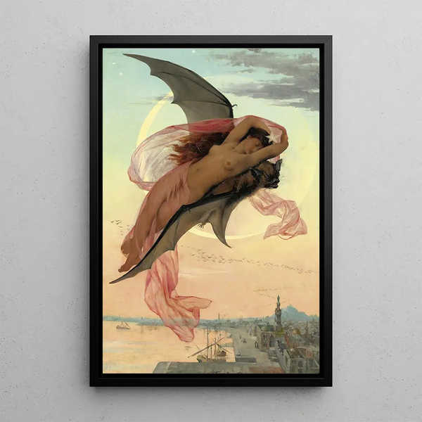 Moonlit Dreams - Gabriel Ferrier — framed artwork on a wall