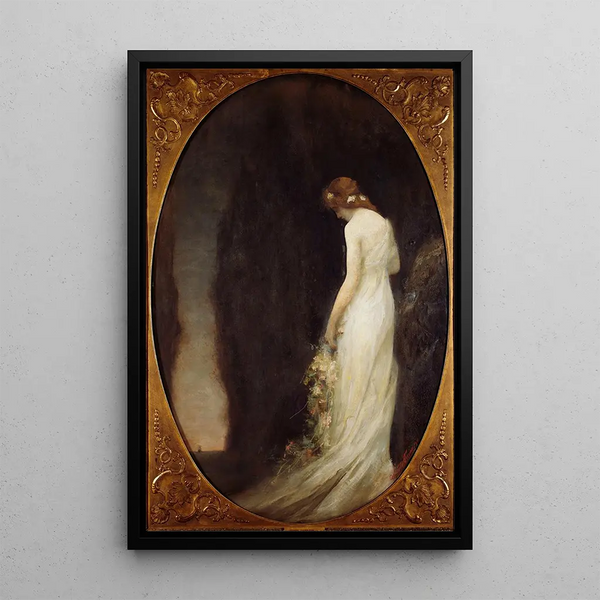 Evening - Gabriel Ferrier — framed artwork on a wall
