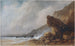 a Rugged Coast in Storm - Gabriel Hippolyte Lebas — artwork view